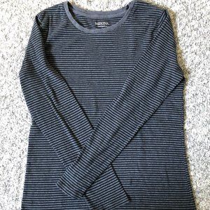 Women's Merona Long Sleeve Striped Shirt Size Large